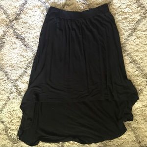 High-low Black Skirt